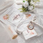 Borsa Tote personalizzata in tela stile Boemia con nome Regalo per damigella d'onore Regalo di matrimonio Regalo di addio al celibato