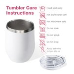 Vaso de Vino Personalizado de Acero Inoxidable de 12oz de Doble Pared Aislado al Vacío con Nombre Regalo de Graduación de Enfermera Regalo de la Seman