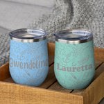 Vaso de Vino Personalizado de Acero Inoxidable de 12oz de Doble Pared Aislado al Vacío con Nombre Regalo de Graduación de Enfermera Regalo de la Seman