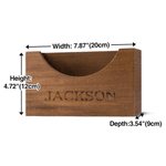 Personalised Engraved Wooden Hat Holder Storage Rack for Baseball Caps Home Office Decoration Gift for Dad Grandfather