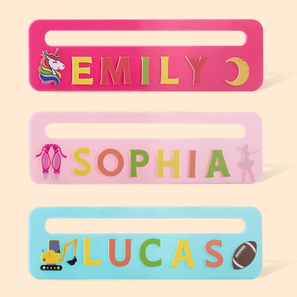 Personalised Coloured Acrylic Reading Aid Student Reading Tool Reading Line Tracker with Name Back to School Gift Birthday Gift for Kid