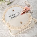 Personalised Minimalist Style Wedding Bridesmaid Tassel Clutch Bohemian Envelope Clutch Handbag Wedding Party Bridal Shower Gift for Bridesmaid