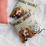 Funda de cojín personalizada con nombre para gato o perro Regalo de inauguración para amantes de las mascotas Amigos Decoración de habitaciones