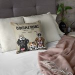 Funda de cojín personalizada con nombre para gato o perro Regalo de inauguración para amantes de las mascotas Amigos Decoración de habitaciones