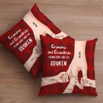 Funda de Almohada Personalizada Bond Can't Be Broken Funda de Almohada de Navidad Acción de Gracias Regalo para el Día de la Madre de los abuelos