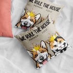 Personlig We Rule The House kasta kudde kuddeöverdrag för husdjursälskare heminredning