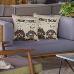 Funda de cojín personalizada con nombre para gato o perro Regalo de inauguración para amantes de las mascotas Amigos Decoración de habitaciones