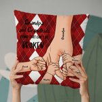 Funda de Almohada Personalizada Bond Can't Be Broken Funda de Almohada de Navidad Acción de Gracias Regalo para el Día de la Madre de los abuelos