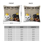 Personlig We Rule The House kasta kudde kuddeöverdrag för husdjursälskare heminredning