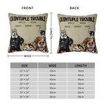 Funda de cojín personalizada con nombre para gato o perro Regalo de inauguración para amantes de las mascotas Amigos Decoración de habitaciones