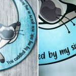 Gepersonaliseerde acryl kat op de maan ramen Hangt huisdier benodigdheden Suncatcher met zuignap Gift voor liefhebbers van huisdieren