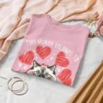 T-shirt à manches courtes avec impression de la patte Cadeau d'anniversaire pour chien, chat, propriétaire d'un animal de compagnie