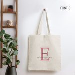 Borsa in tela personalizzata con nome e testo Regalo di compleanno e regalo di Natale per donne