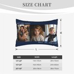 Gepersonaliseerde Multicolor foto kussensloop tekst verjaardag housewarming cadeau voor echtpaar familie