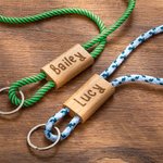 Lanière Porte-clés Porte-badge Personnalisée avec Nom Gravé sur Bois Cadeau pour Enseignants et Employés