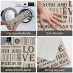 Gepersonaliseerde Live Laugh And Love Memorial Couple Deurmat voor Slaapkamer Badkamer Keuken Housewarming Gift Huisdecoratie