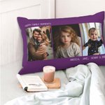 Gepersonaliseerde Multicolor foto kussensloop tekst verjaardag housewarming cadeau voor echtpaar familie