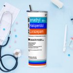 Bicchiere da 20 once con cannuccia per medico, infermiere, farmacista, anestesista, ecc.