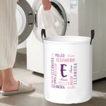 Gepersonaliseerde naam speelgoed opbergmand wasmand met handvat Housewarming Gift voor mama kinderen
