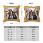 Gepersonaliseerde Multicolor foto kussensloop tekst verjaardag housewarming cadeau voor echtpaar familie