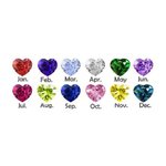 Pietra di nascita personalizzata Carino Unicorno Orecchini in argento Sterling Gioielli per bambini Regalo di compleanno per bambina