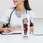 Bicchiere da 20 once con cannuccia per medico, infermiere, farmacista, anestesista, ecc.