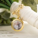 Personalized Photo Lapel Pin Bouquet Charm Memoriral Wedding Graduation Gift for Groom Bride Graduates