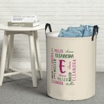 Gepersonaliseerde naam speelgoed opbergmand wasmand met handvat Housewarming Gift voor mama kinderen