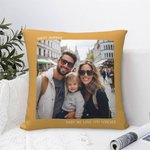Gepersonaliseerde Multicolor foto kussensloop tekst verjaardag housewarming cadeau voor echtpaar familie