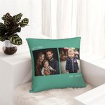 Gepersonaliseerde Multicolor foto kussensloop tekst verjaardag housewarming cadeau voor echtpaar familie