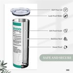 Bicchiere personalizzato Dexdomitor Prescription 20 oz Skinny Tumbler Veterinario con cannuccia Regalo di laurea per studenti della settimana dell'inf