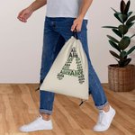 Personalized Drawstring Backpack Cinch Storage Bag with Name for Gym Shopping Sport Travel Gift
