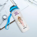Personalised Nurse Daily Affirmations 32oz Water Bottle Scale Line Design Water Tracker Bottle Medical Graduate Accessory Nurse Week Appreciation Gift