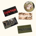 Toppa militare personalizzata Toppa tattica di identificazione da combattimento riflettente con gancio e anello 2in × 3,5in