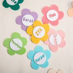 Personalizzato in acrilico 3D Daisy Bag Tag Zaino Borsa pranzo Bambini Seggiolino auto con nome Regalo di Natale Regalo di scuola Regalo di compleanno