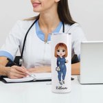 Bicchiere personalizzato Dexdomitor Prescription 20 oz Skinny Tumbler Veterinario con cannuccia Regalo di laurea per studenti della settimana dell'inf