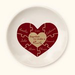 Personalized Together We Make A Family Heart Puzzle Jewellery Ring Dish Birthday Mother's Day Gift for Grandma Mom Family