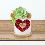 Gepersonaliseerde Multi-style Hart Puzzel Bloempot Together We Make A Family Cadeau voor Mama of Oma