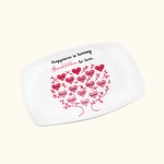 Gepersonaliseerde stamboomschotel Roze hart servies Geluksthema Huisdecoratie Housewarming Kerstmis Moederdag Grootouderdag Cadeau