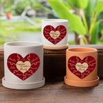 Gepersonaliseerde Multi-style Hart Puzzel Bloempot Together We Make A Family Cadeau voor Mama of Oma
