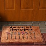 Personalizzato fiore di nascita Casa della nonna zerbino di benvenuto antiscivolo durevole per interni all'aperto regalo di inaugurazione della casa per la nonna mamma