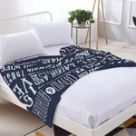 Manta personalizada para pareja Manta de sofá con texto Accesorio de camping Recuerdo de amor romántico Aniversario de boda Regalo de San Valentín par