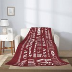 Manta personalizada para pareja Manta de sofá con texto Accesorio de camping Recuerdo de amor romántico Aniversario de boda Regalo de San Valentín par