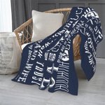 Manta personalizada para pareja Manta de sofá con texto Accesorio de camping Recuerdo de amor romántico Aniversario de boda Regalo de San Valentín par
