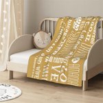 Manta personalizada para pareja Manta de sofá con texto Accesorio de camping Recuerdo de amor romántico Aniversario de boda Regalo de San Valentín par