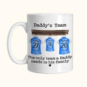 Taza Personalizada 11oz/15oz Equipo de Fútbol Taza de Camisetas de Fútbol Divertida Taza de Café Regalo de Cumpleaños para Papá Mamá Abuelo Amante del
