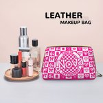 Personalized Dolly Pink Checkerboardl Come On Let's Go Party Cosmetic Bag Bachelorette Party Wedding Christmas Gift