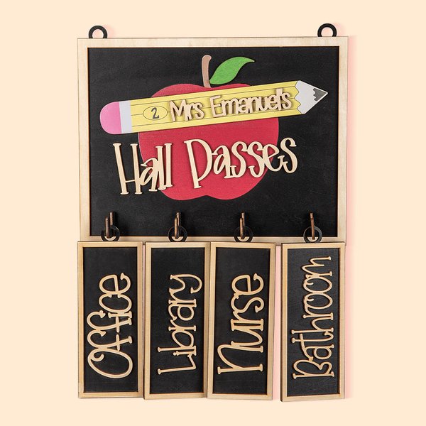 Panneau de signalisation en bois pour les enseignants Cadeau de rentrée pour les enseignants et leurs collègues