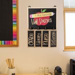Personalisierte Lehrer Hall Pässe Zeichen Holzbrett Teacher's Day Wertschätzung zurück zu Schule Geschenk für Lehrer Kollegen