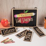 Personalized Teacher Hall Passes Sign Wooden Board Teacher's Day Appreciation Back to School Gift for Teacher Colleague
